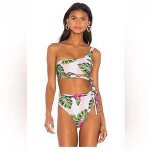 Lovers + Friends Bikini in Retro Palm Print